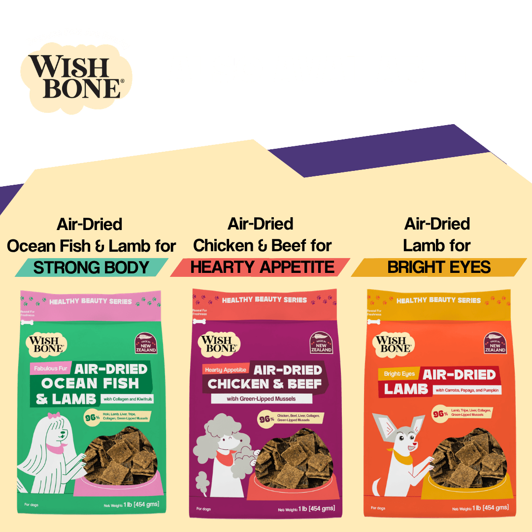 Wishbone Air-Dried Beef & Lamb Recipe Dog Food - 454g