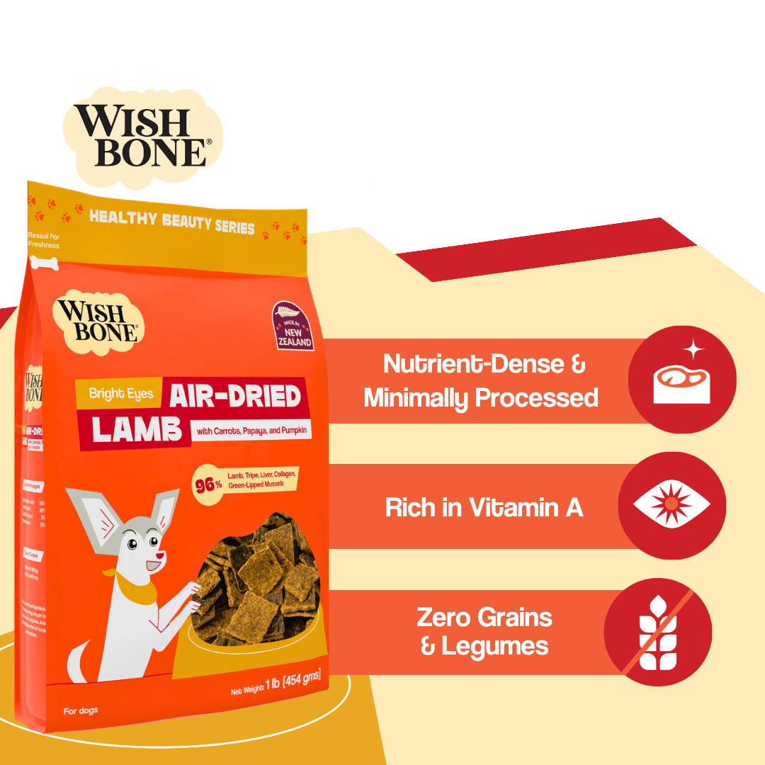 Wishbone Air-Dried Lamb Recipe Dog Food - 454g