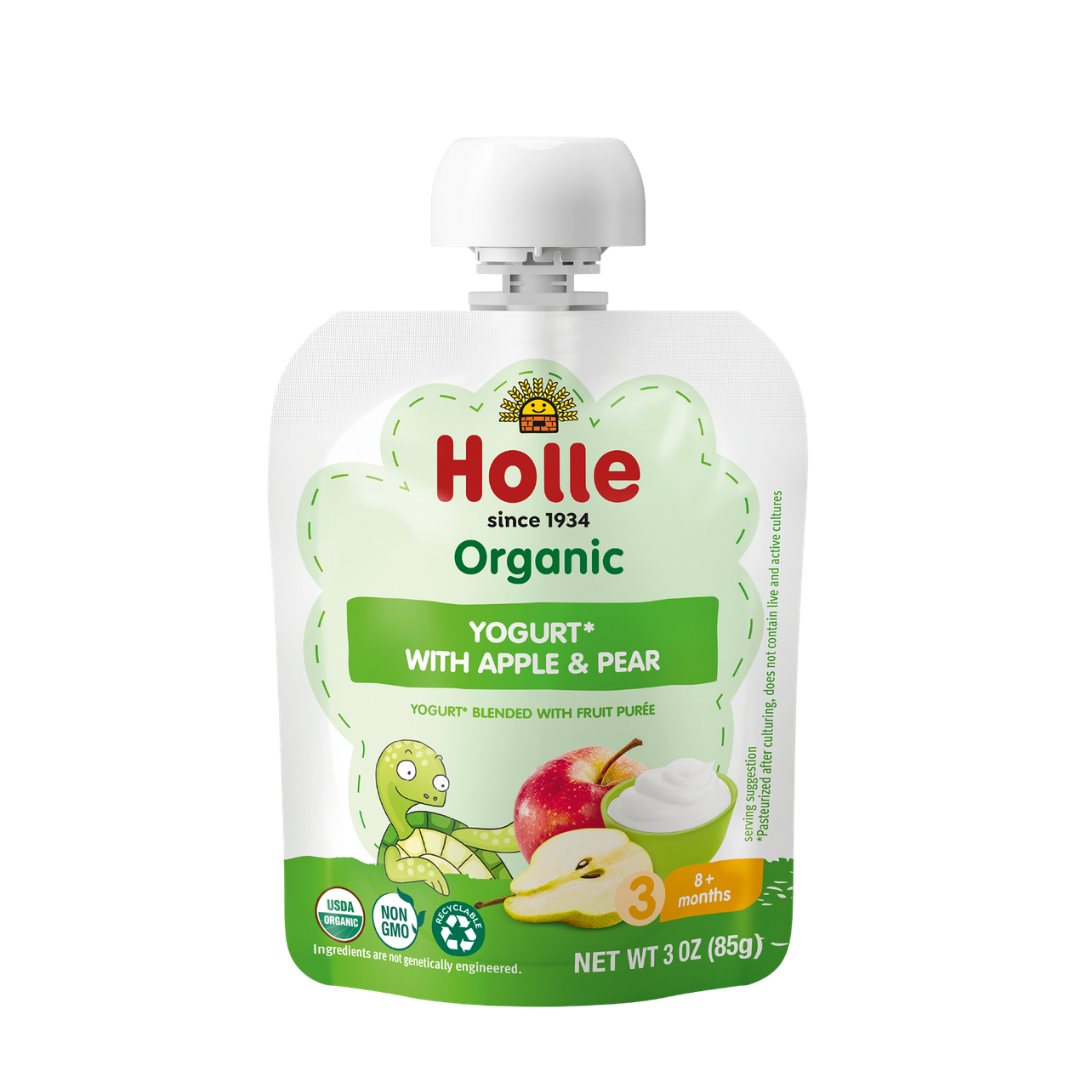 Holle Organic Apple & Pear Yogurt Pouches