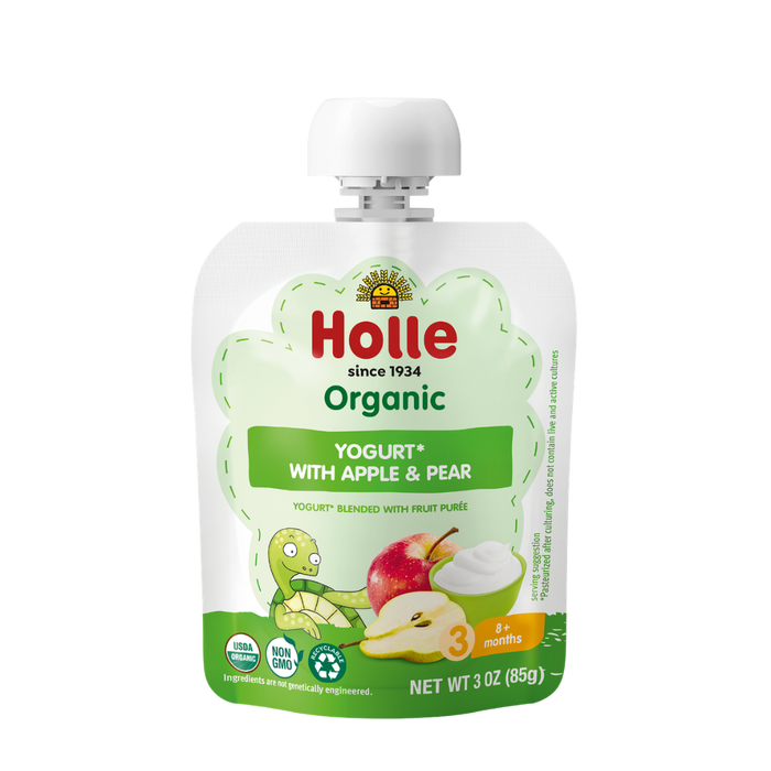 Holle Organic Apple & Pear Yogurt Pouches